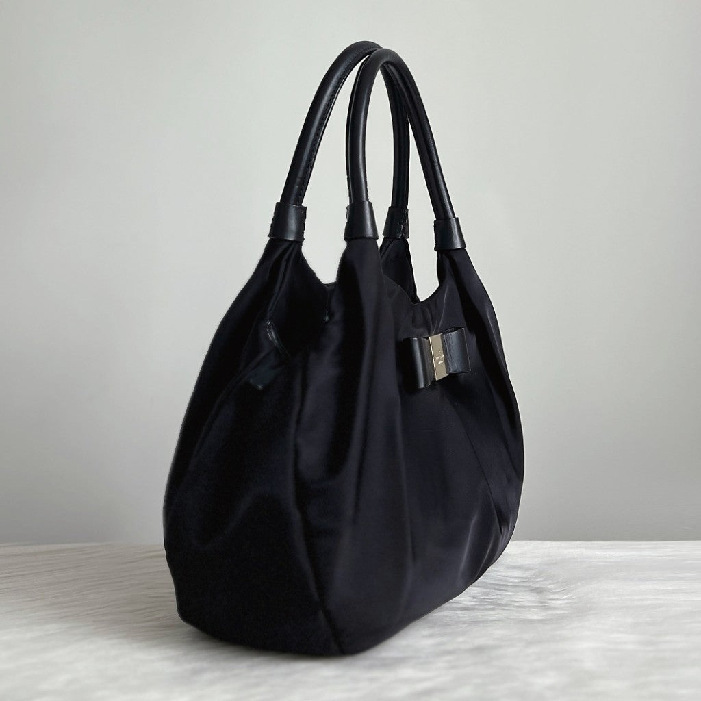 Kate Spade Black Front Bow Detail Shoulder Bag Excellent