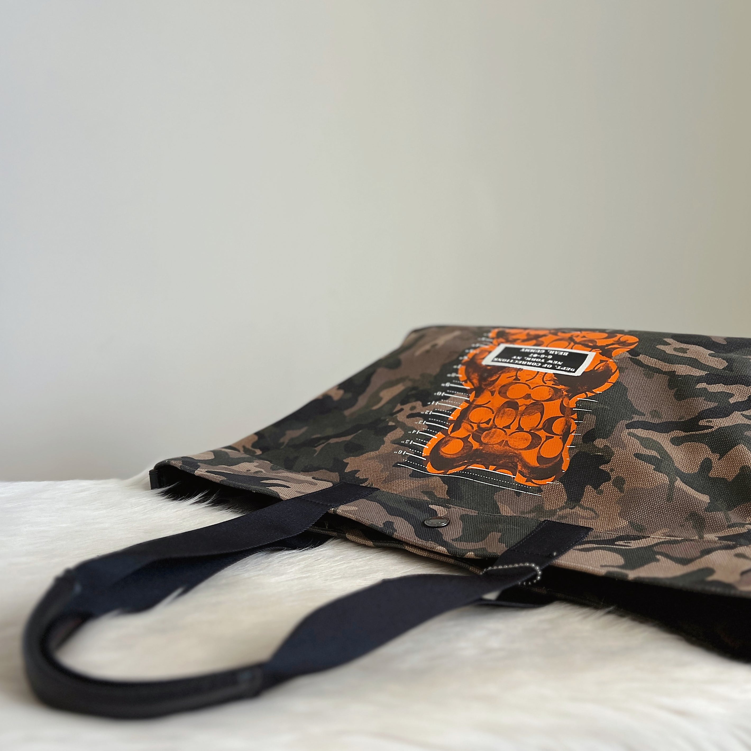 Coach Camo Print Oversized Weekend Shoulder Bag Excellent