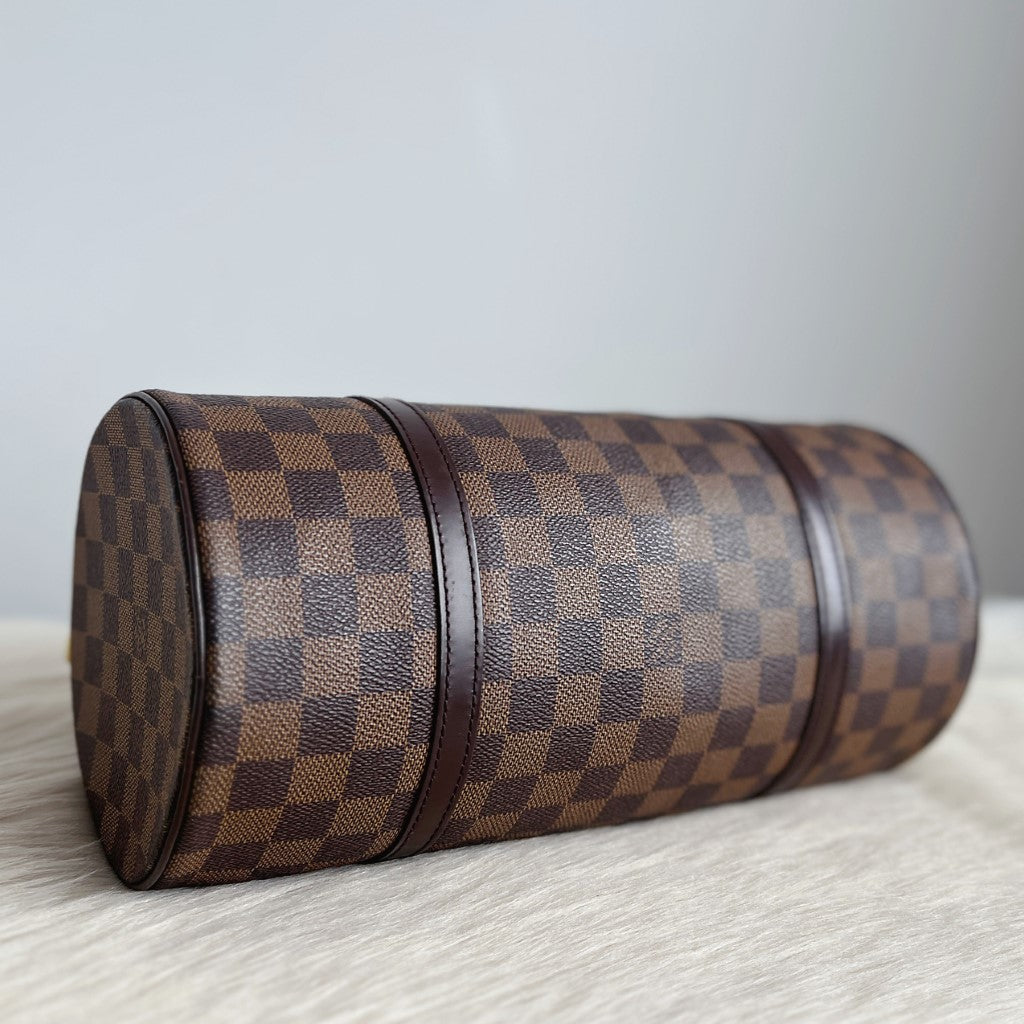 Louis Vuitton Signature Ebene Damier Papillon 30 Tote Bag Excellent