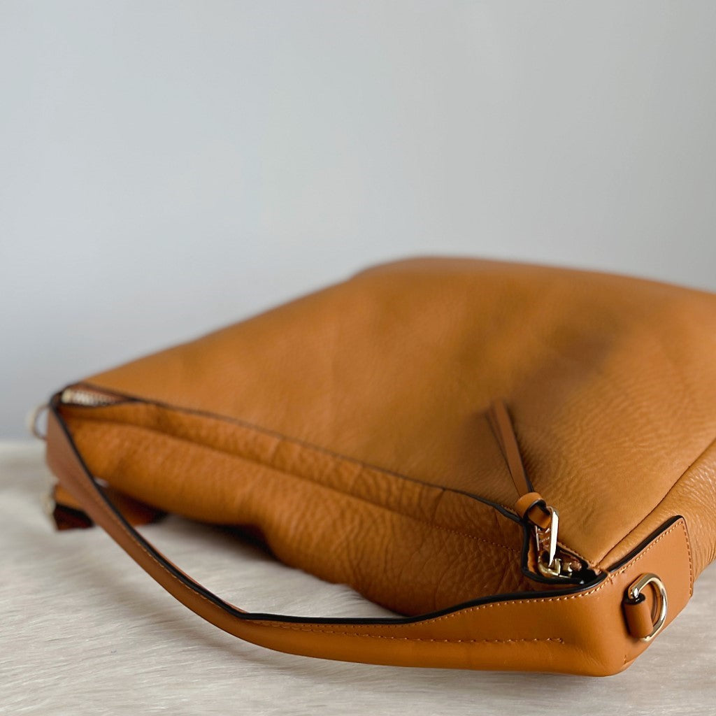 Coach Caramel Leather Slouchy 2 Way Shoulder Bag Like New