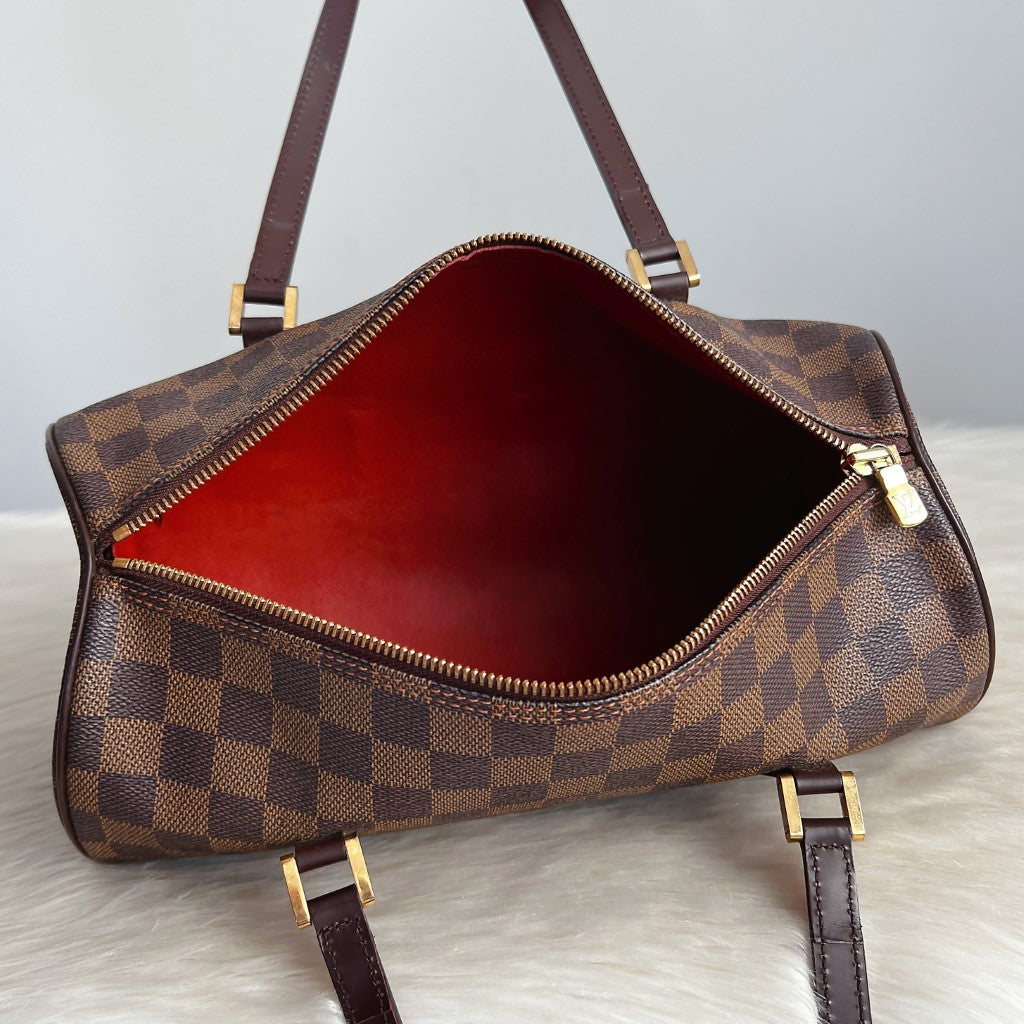 Louis Vuitton Signature Ebene Damier Papillon 30 Tote Bag Excellent