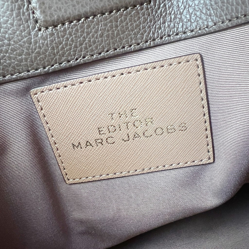 Marc Jacobs Mocha Leather Triple Compartment 2 Way Shoulder Bag Like New