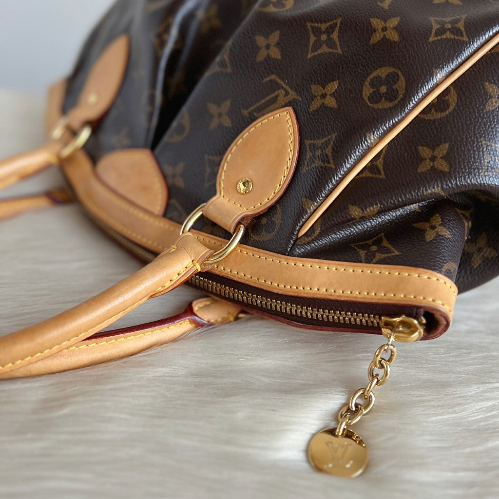 Louis Vuitton Signature Monogram Tivoli PM Shoulder Bag Excellent