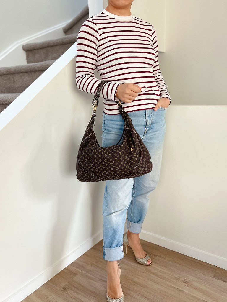 Louis Vuitton Mini Lin Manon Monogram Shoulder Bag Excellent