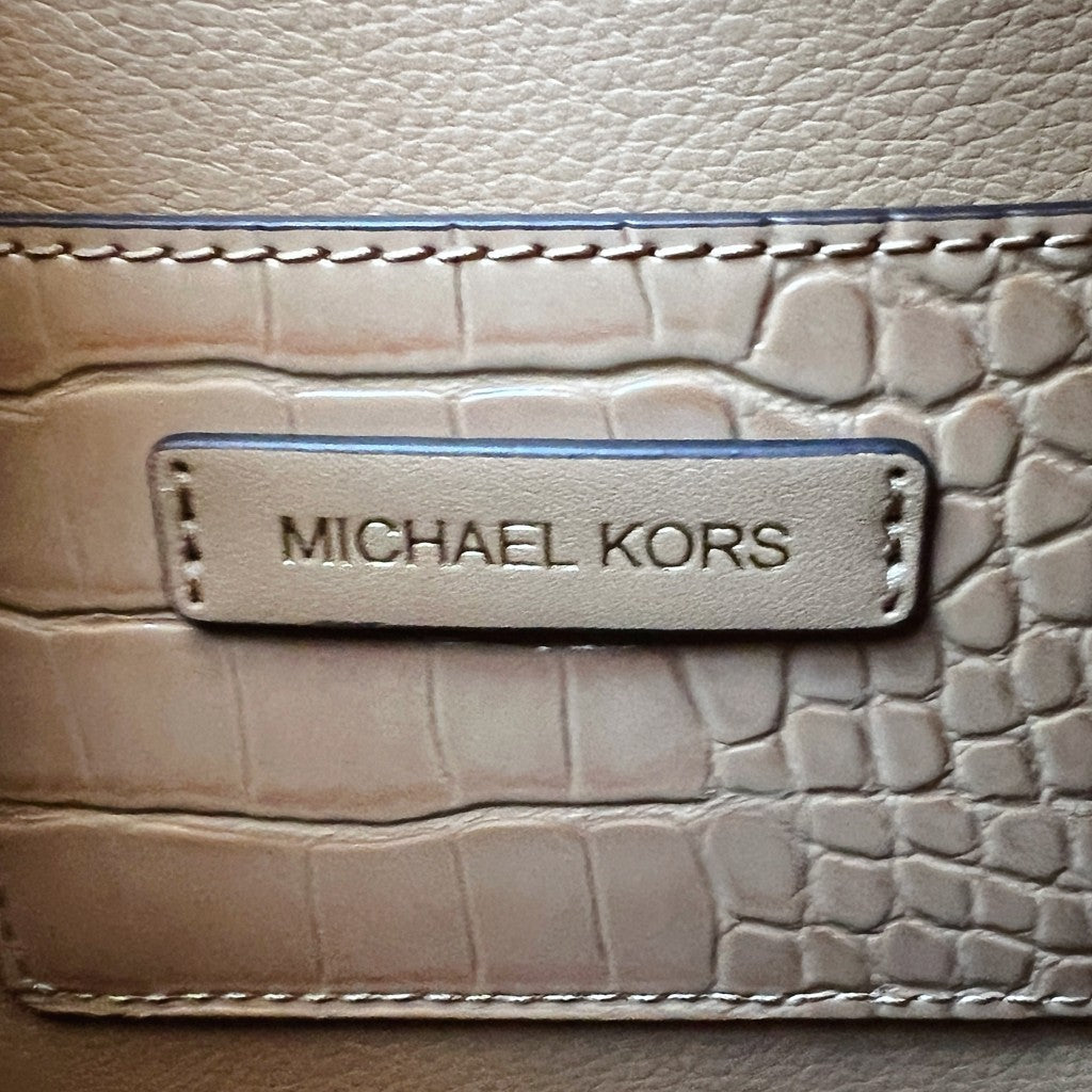 Michael Kors Caramel Leather Drawstring Bucket 2 Way Shoulder Bag Like New