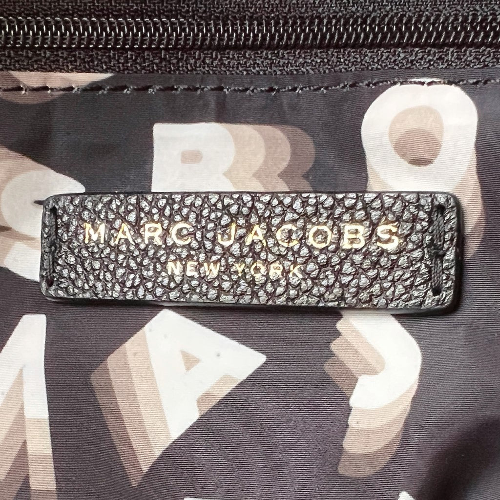 Marc Jacobs Black Leather Front Detail 2 Way Shoulder Bag Excellent