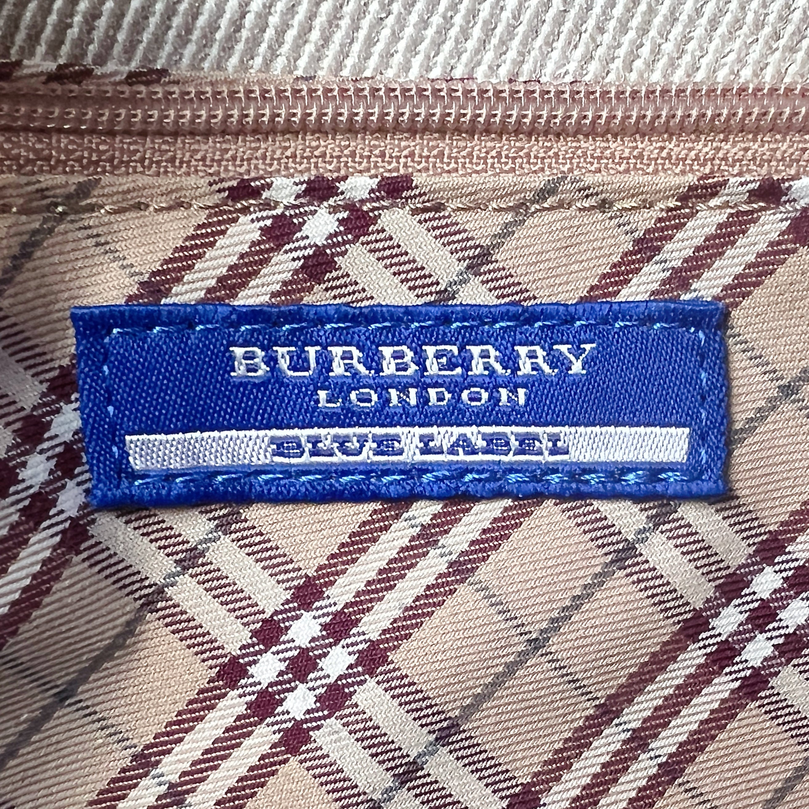 Burberry Caramel Leather Front Logo Flap Crossbody Shoulder Bag Excellent