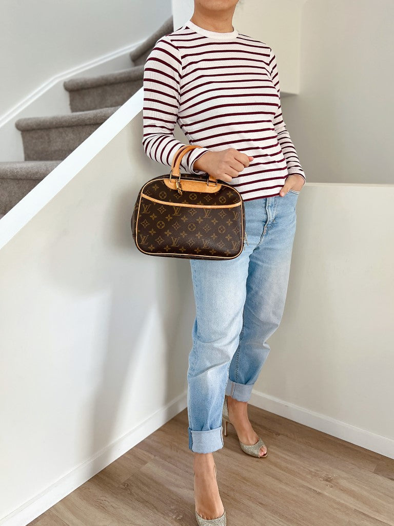 Louis Vuitton Signature Monogram Trouville Tote