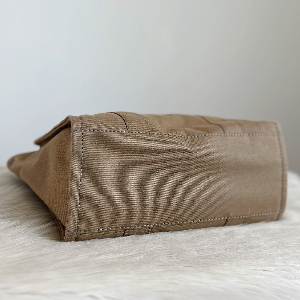 Marc Jacobs Olive Book Tote 2 Way Shoulder Bag Excellent