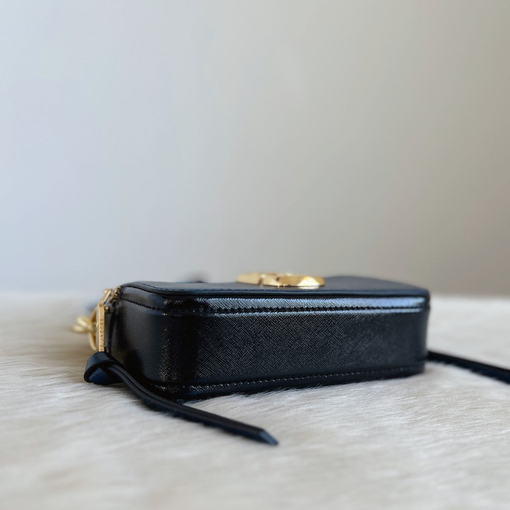 Marc Jacobs Tri-Tone Leather Camera Crossbody Shoulder Bag Like New