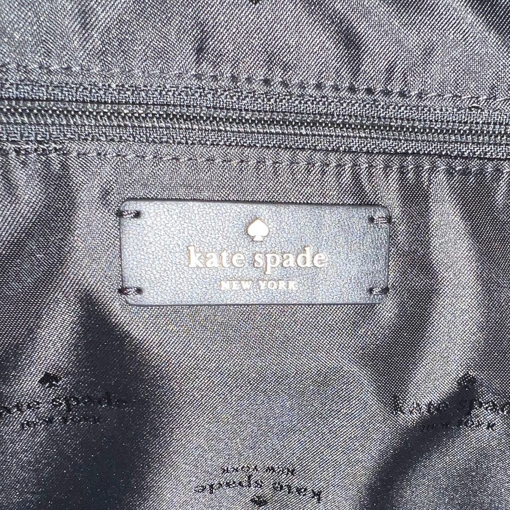 Kate Spade Black Leather Slouchy Half Moon 2 Way Shoulder Bag Like New