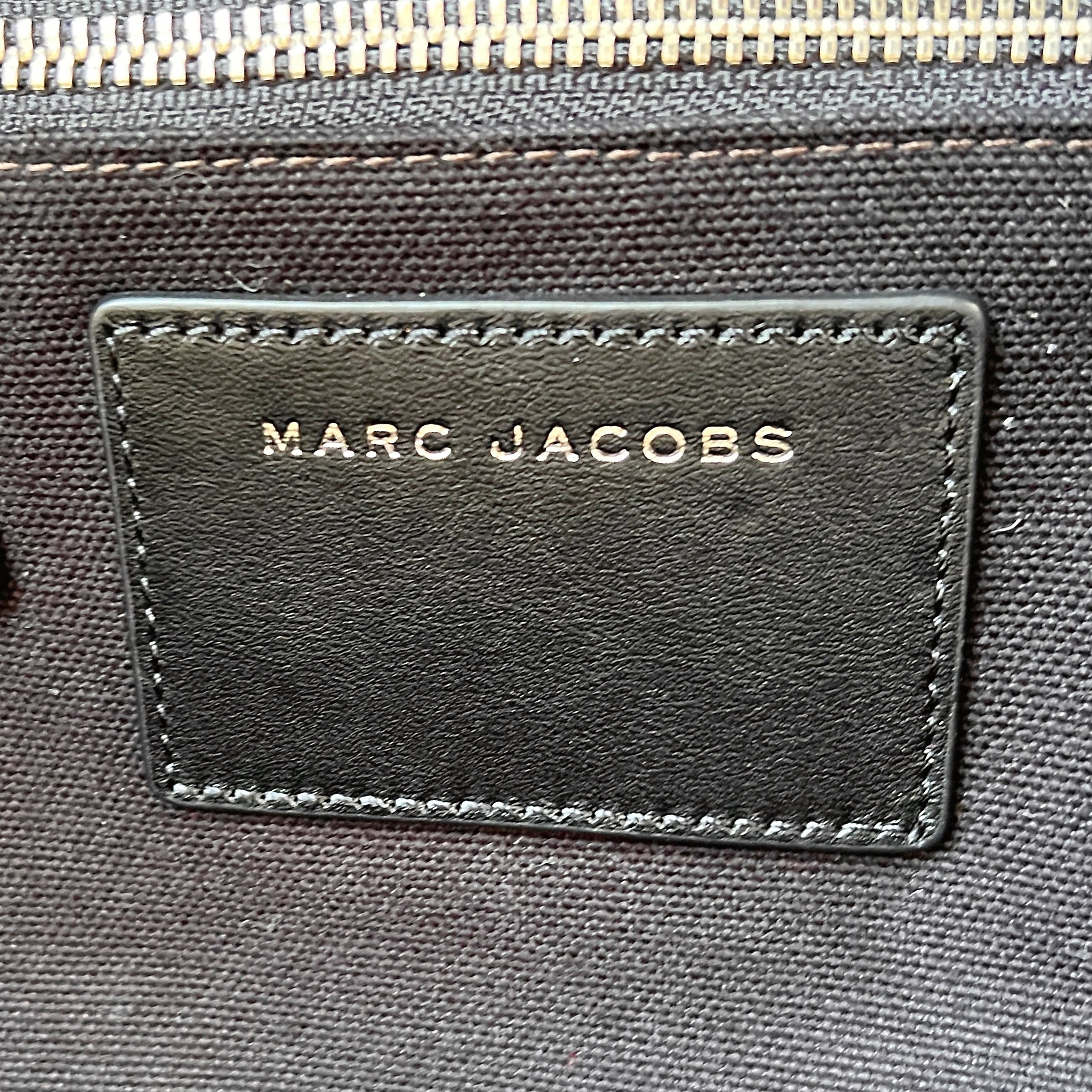 Marc Jacobs Black Canvas Floral Pattern Detail Large Backpack