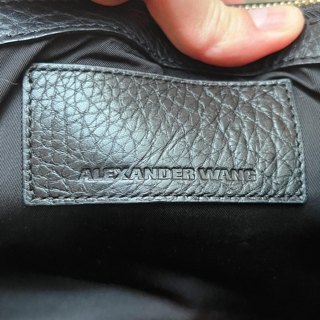 Alexander Wang Black Leather Rockie 2 Way Shoulder Bag Excellent