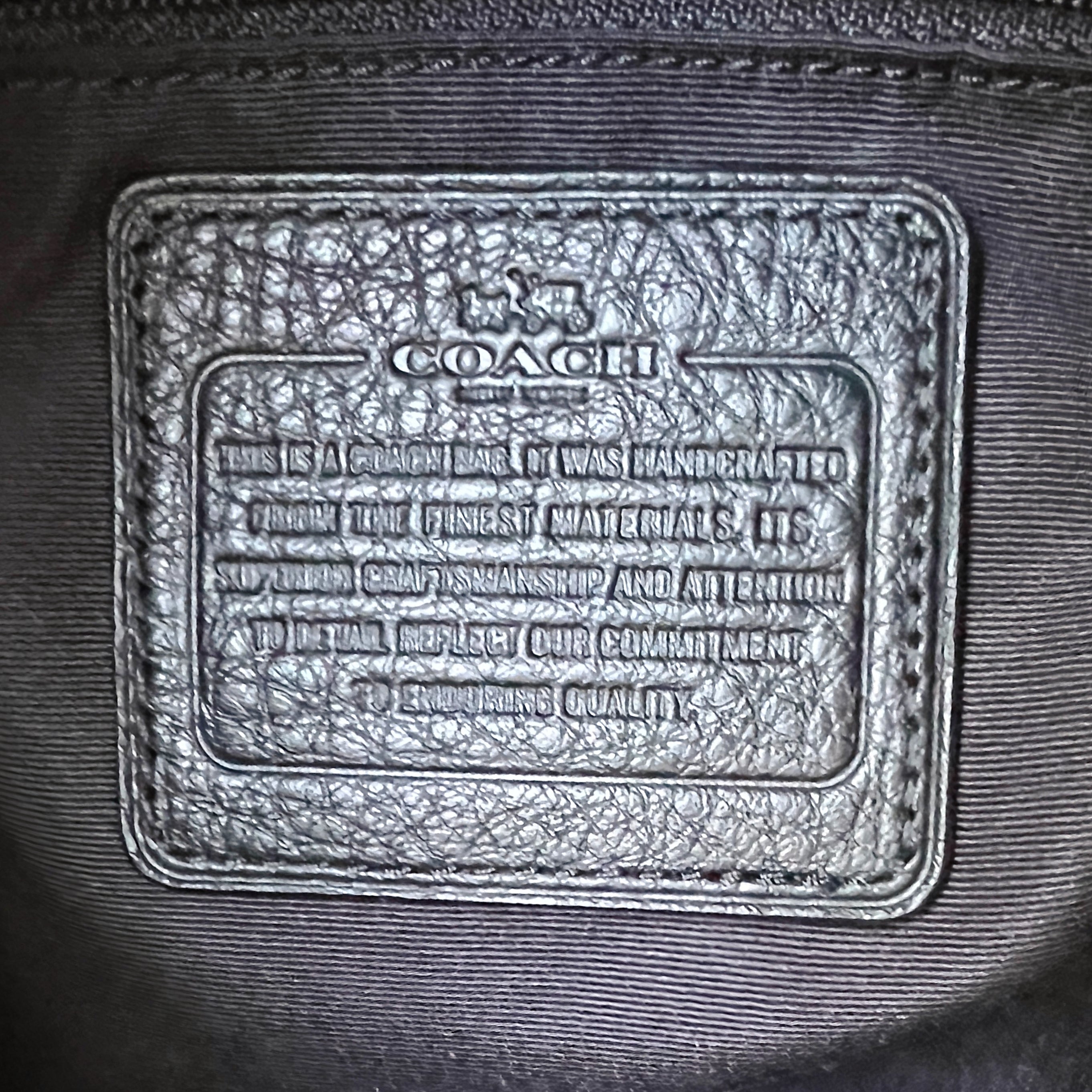 Coach Black Leather Triple Compartment Shoulder Bag Excellent