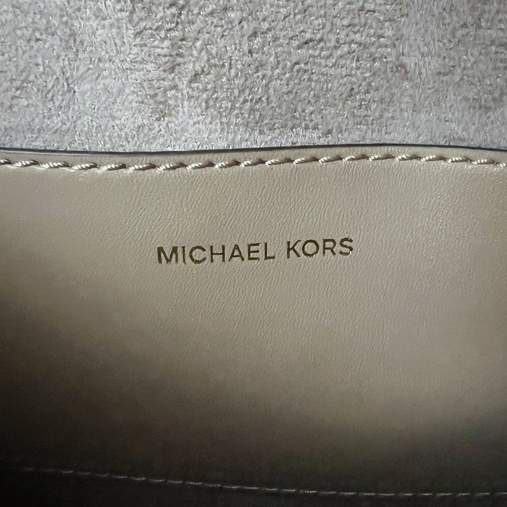 Michael Kors Two Tone Leather Monogram Patchwork 3 Way Shoulder Bag Like New