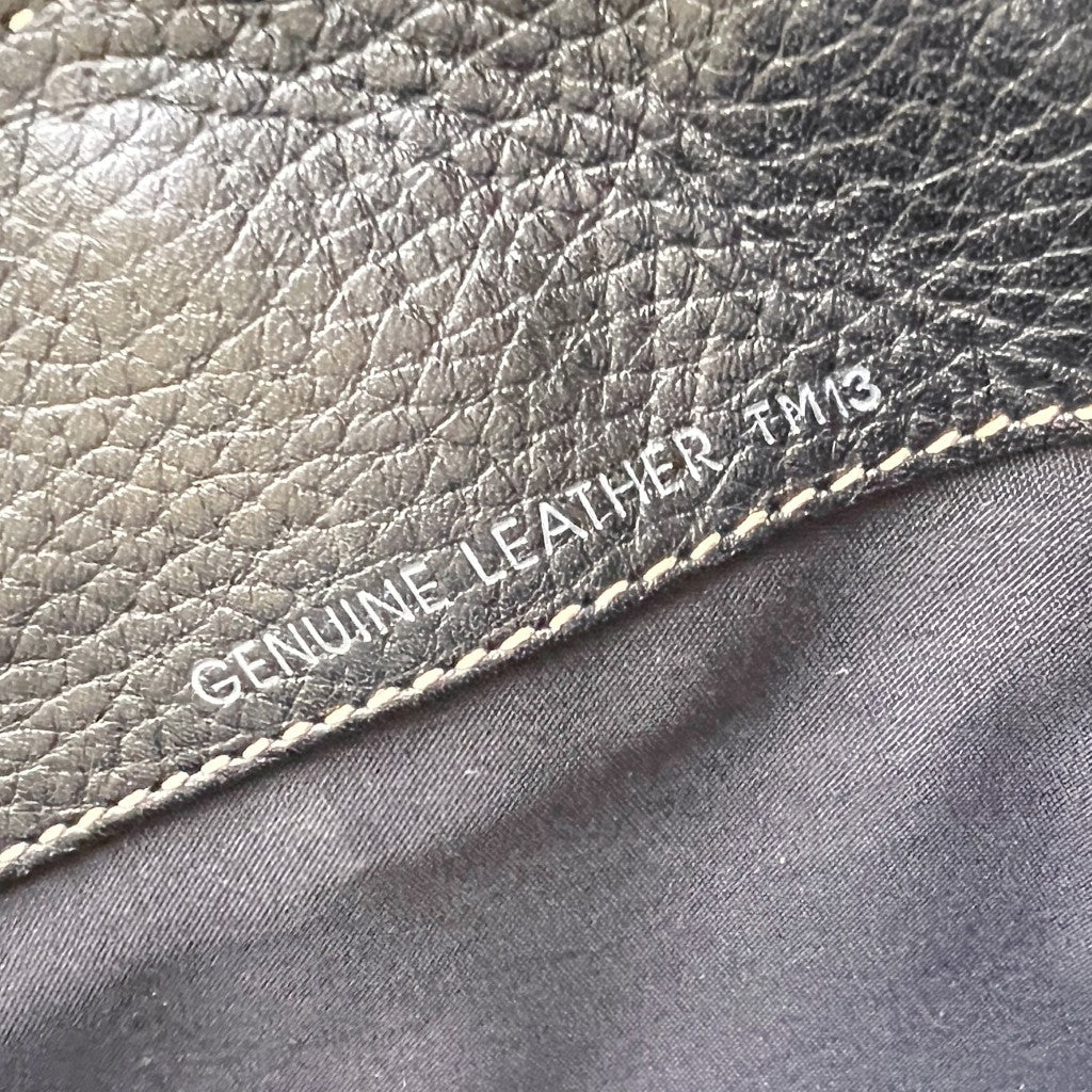 Tod's Black Leather Fold Detail 2 Way Bag Excellent