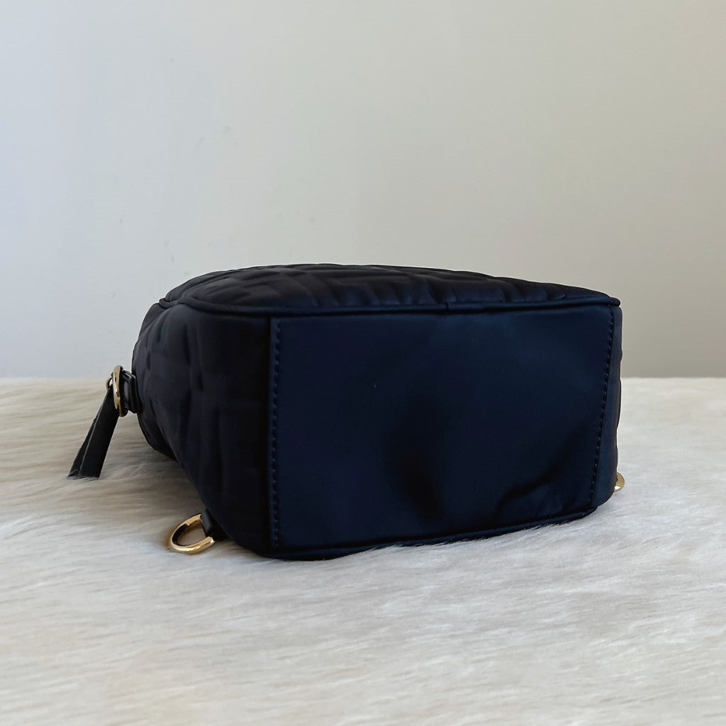 Tommy Hilfiger Navy H Pattern Small 2 Way Backpack