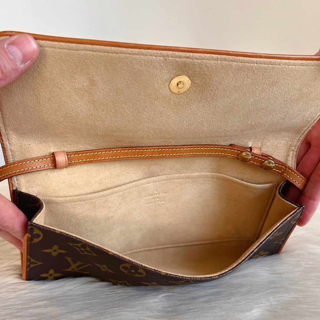 Louis Vuitton Signature Monogram Pochette Twin GM Shoulder Bag
