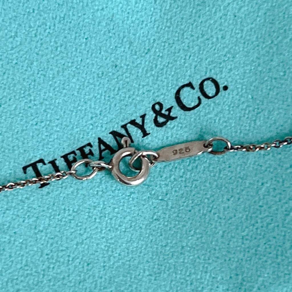 Tiffany & Co. Signature Bow Ribbon Silver Necklace Excellent