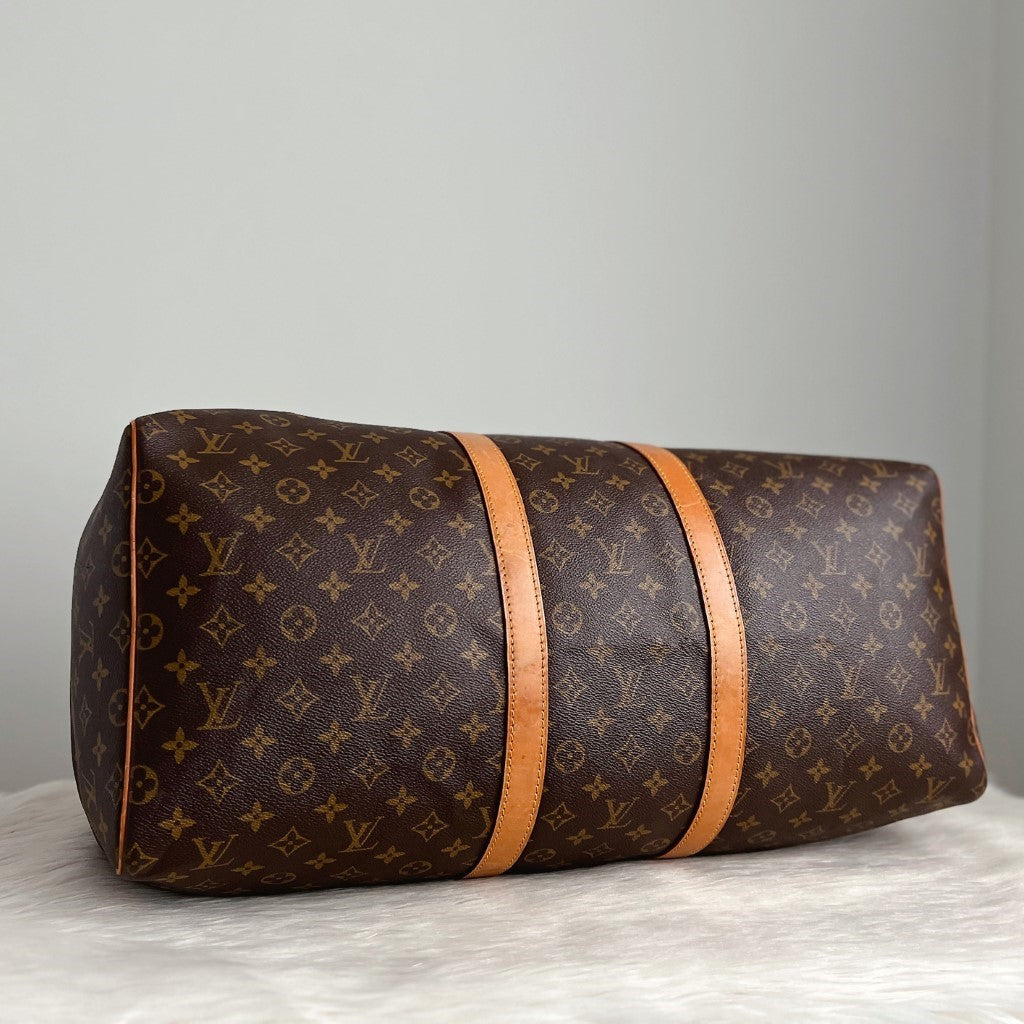 Louis Vuitton Signature Monogram Keepall 50 Travel Bag