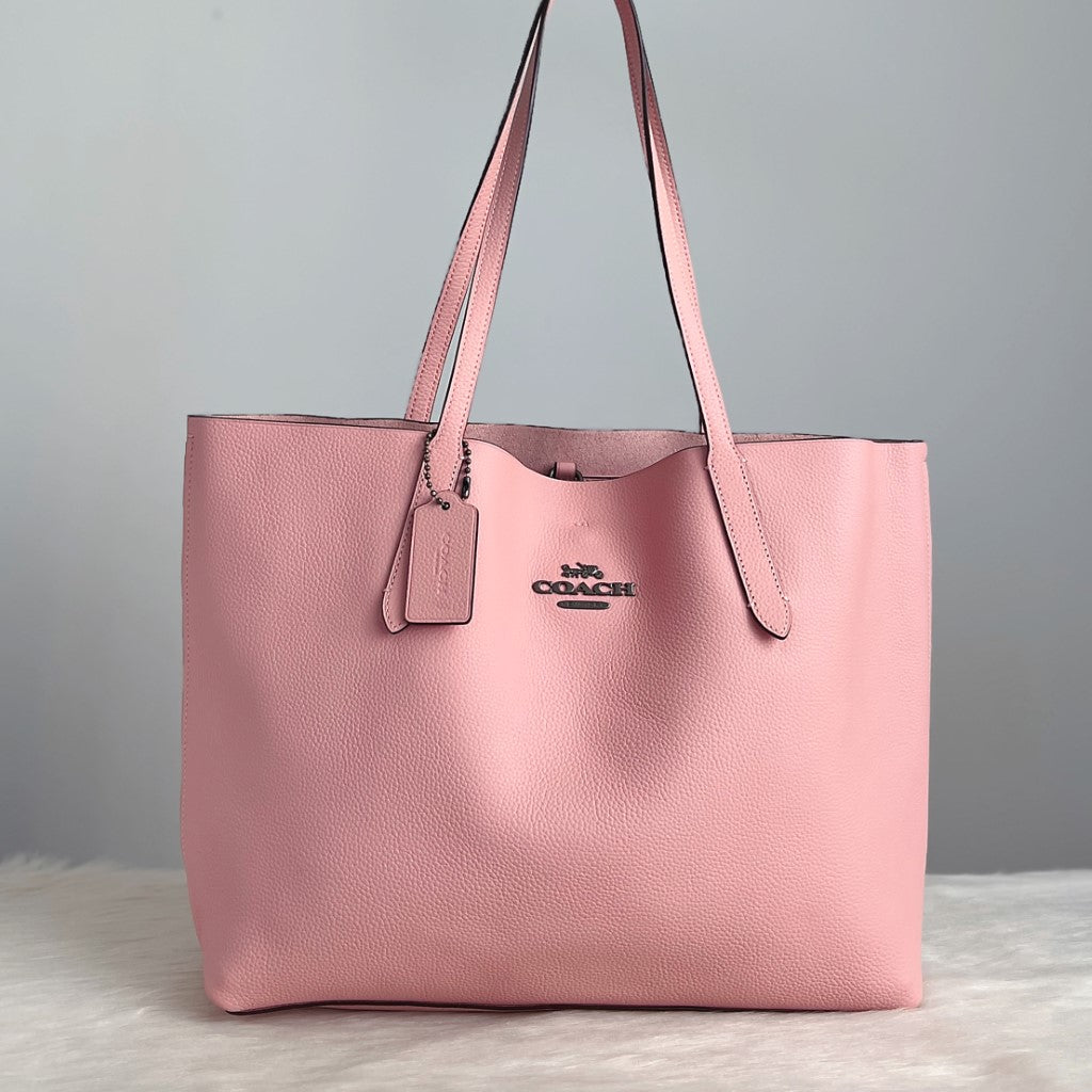 Coach pink online tote