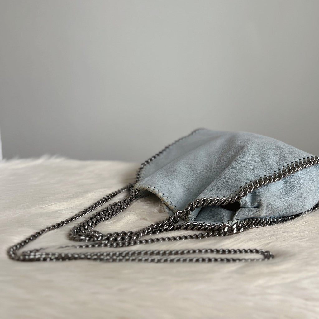 Stella McCartney Light Blue Signature Falabella Shoulder Bag