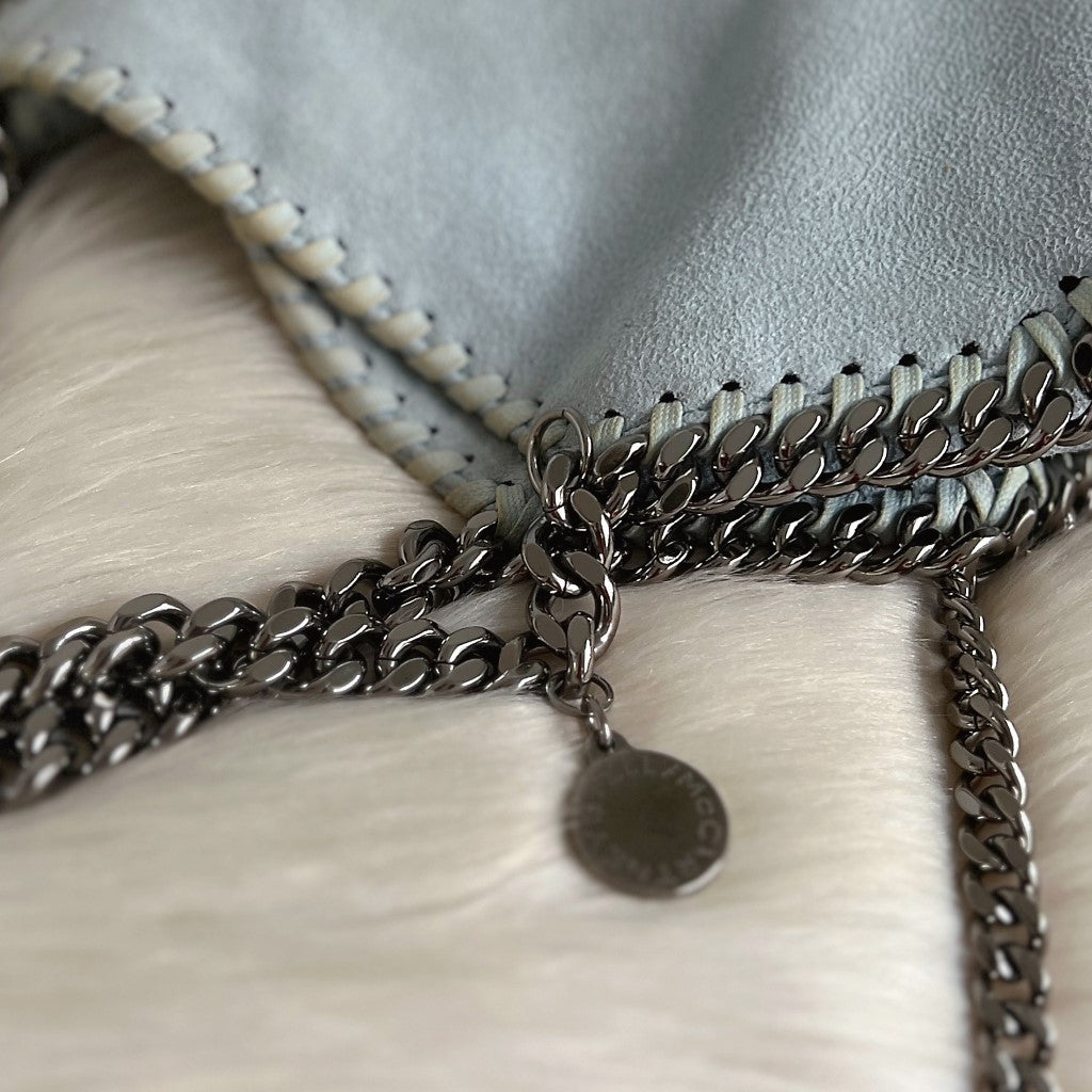 Stella McCartney Light Blue Signature Falabella Shoulder Bag