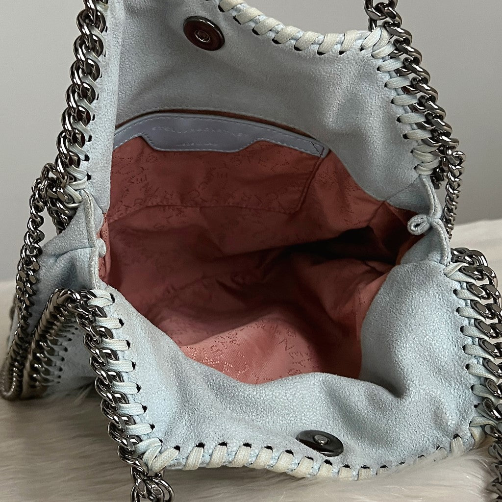 Stella McCartney Light Blue Signature Falabella Shoulder Bag