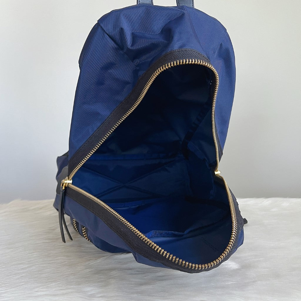 Marc Jacobs Navy Layered Zip Detail Backpack Excellent