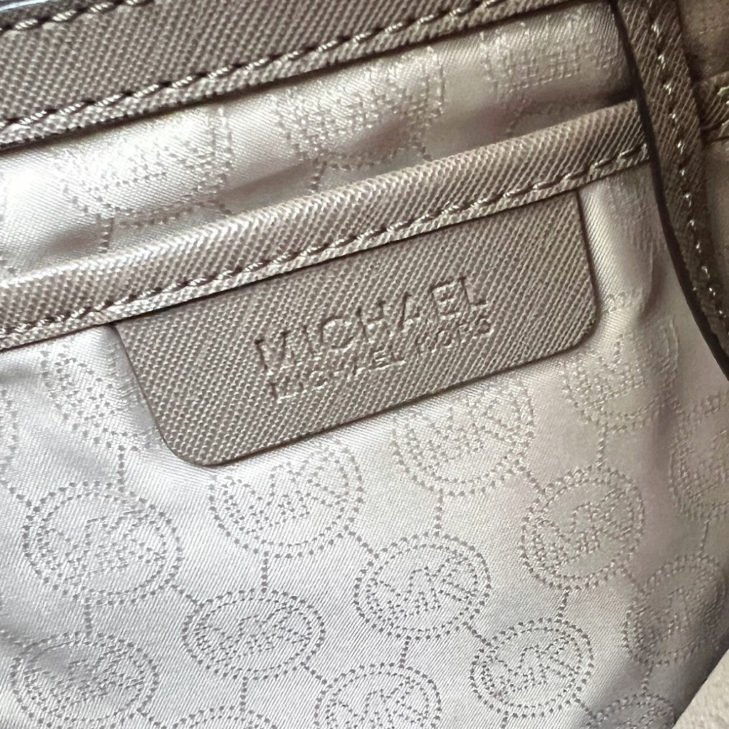 Michael Kors Taupe Leather Hamilton Large 2 Way Shoulder Bag