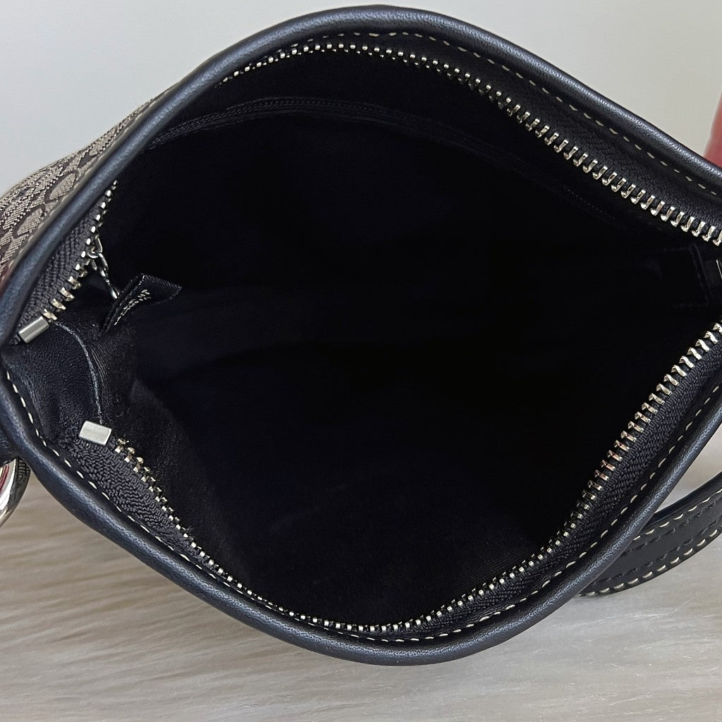 Coach Signature Monogram Small Crossbody Shoulder Bag
