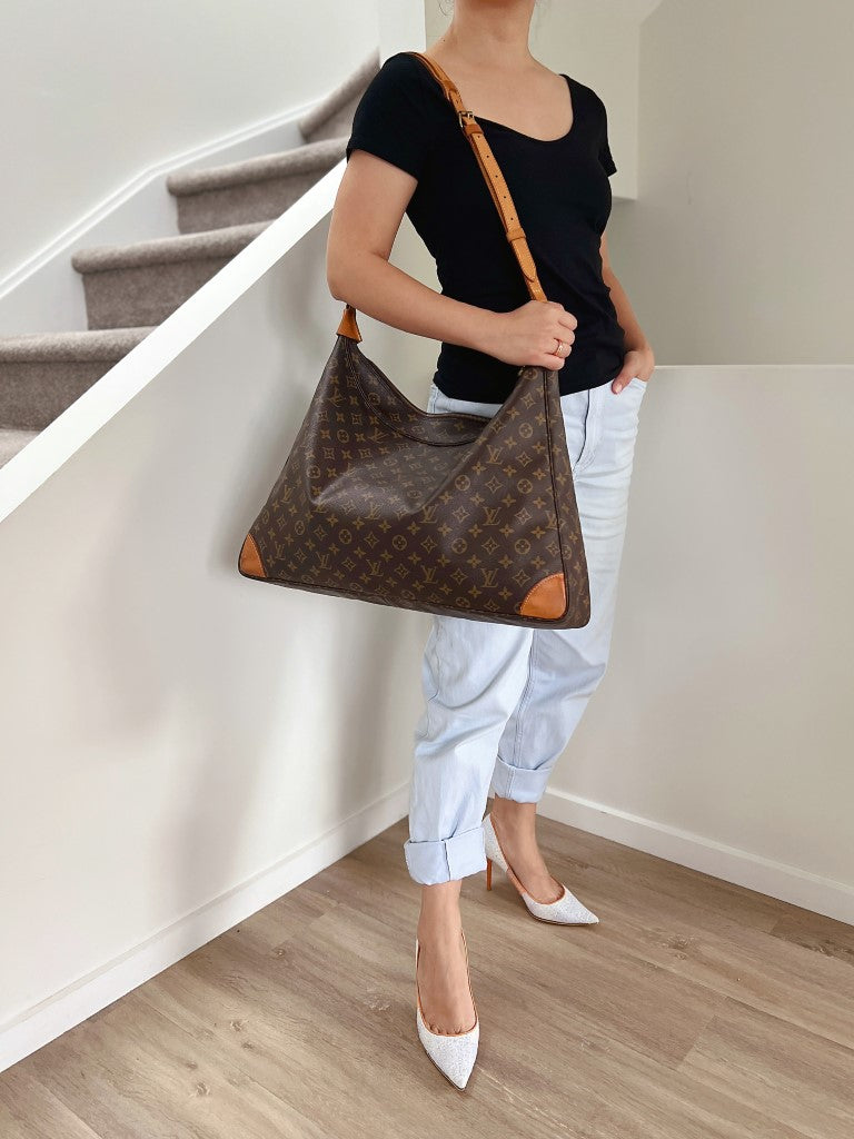 Louis Vuitton Signature Monogram Promenade Large Weekend Shoulder Bag