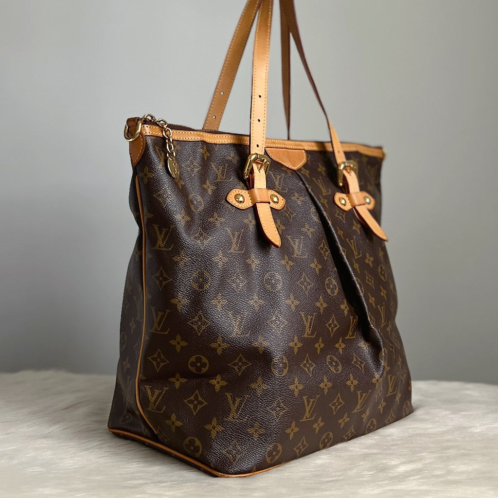 Louis Vuitton Signature Monogram Palermo GM Large 2 Way Shoulder Bag