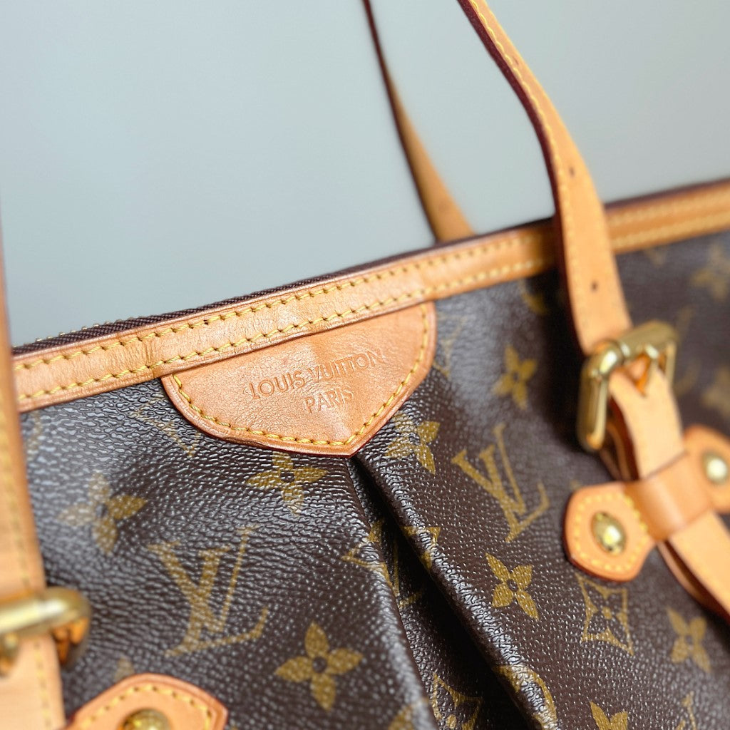 Louis Vuitton Signature Monogram Palermo GM Large 2 Way Shoulder Bag