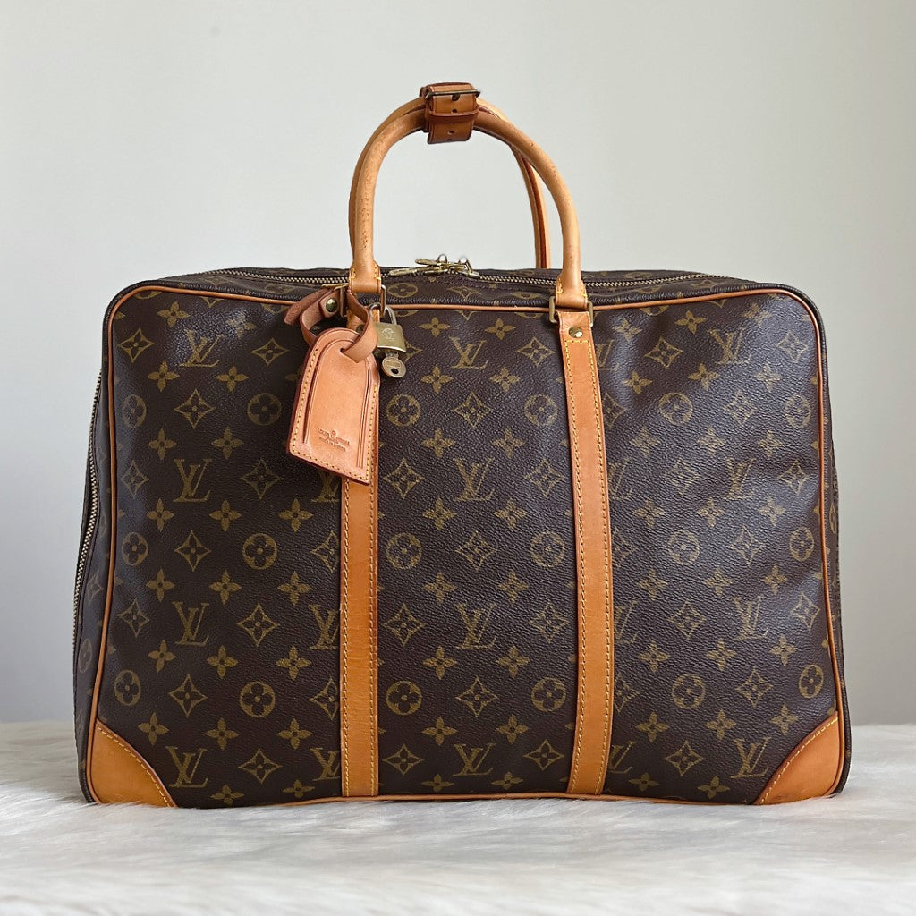 Louis Vuitton Signature Monogram Sirius 45 Travel Bag Suitcase Full Set
