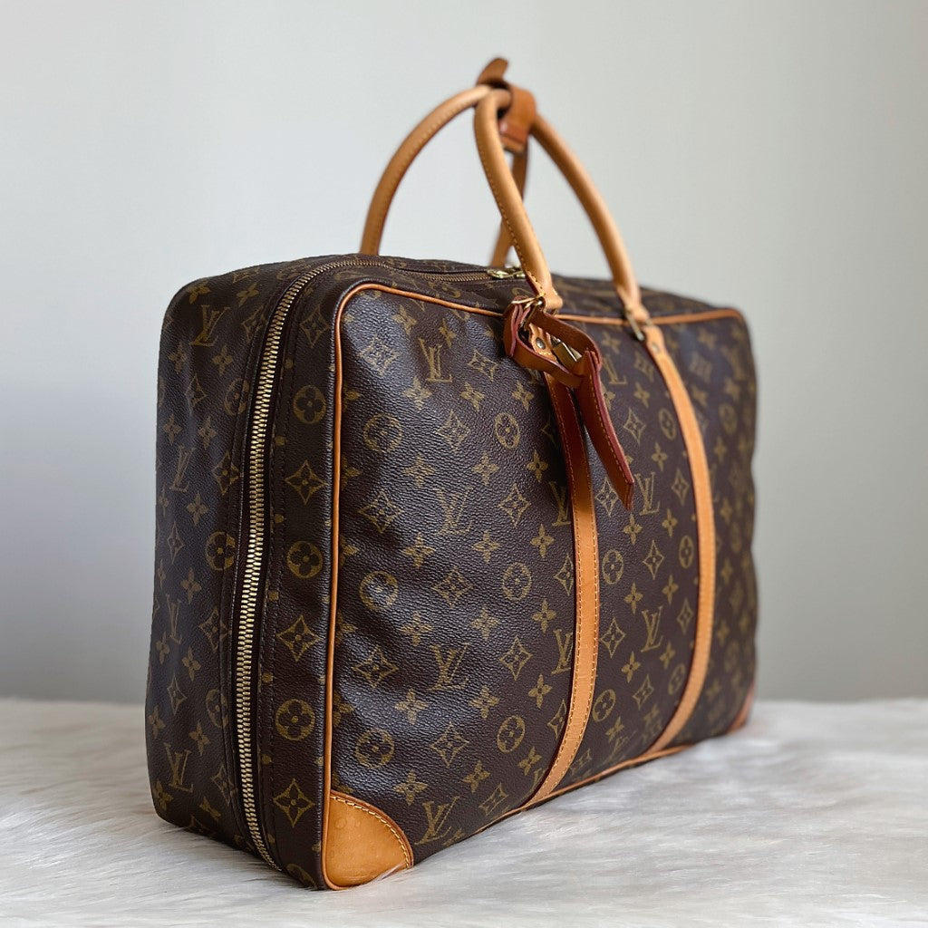 Louis Vuitton Signature Monogram Sirius 45 Travel Bag Suitcase Full Set