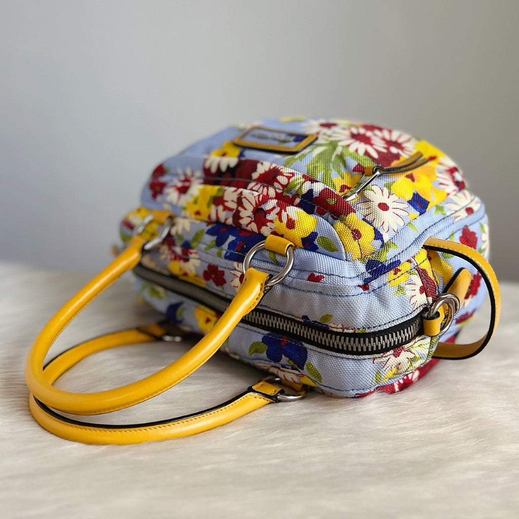 Miu Miu Summer Floral Pattern Boston 2 Way Shoulder Bag