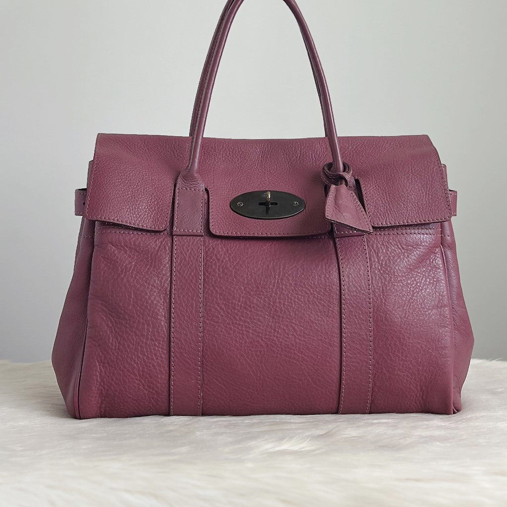 Mulberry Berry Leather Signature Bayswater Shoulder Bag