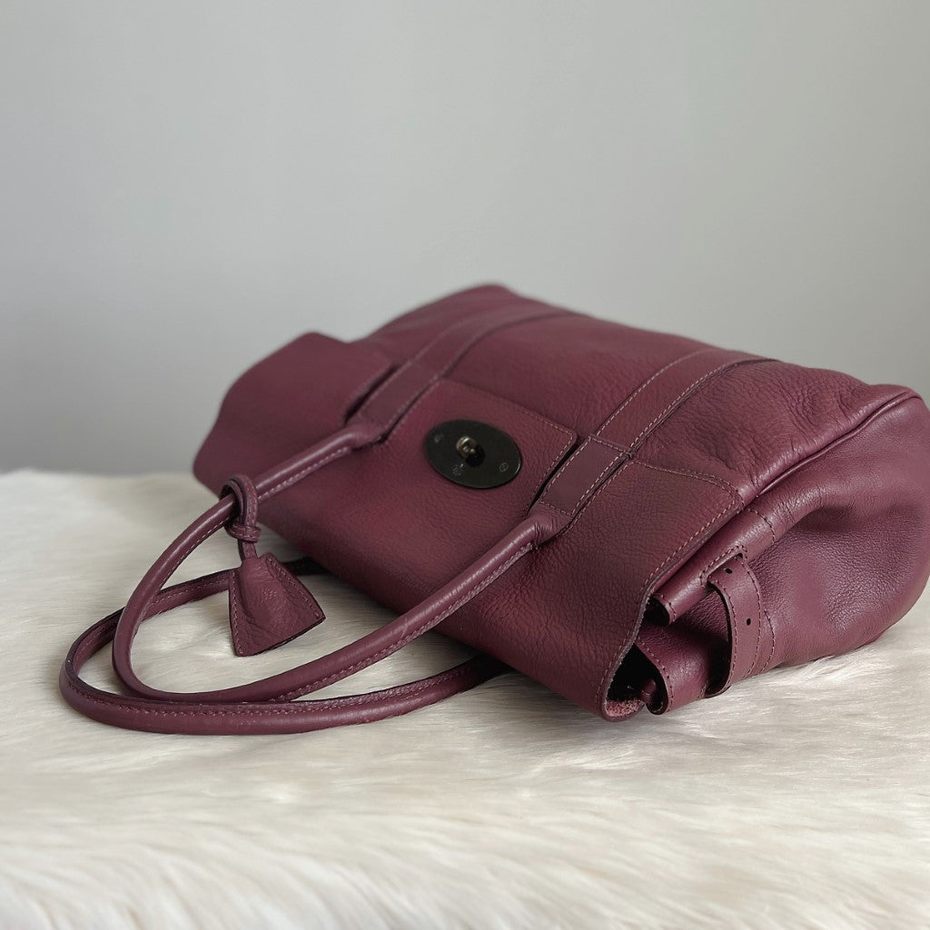 Mulberry Berry Leather Signature Bayswater Shoulder Bag