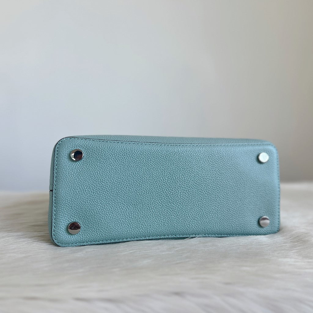 Kate Spade Mint Leather Triple Compartment 2 Way Shoulder Bag Like New