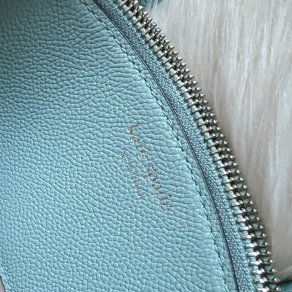 Kate Spade Mint Leather Triple Compartment 2 Way Shoulder Bag Like New