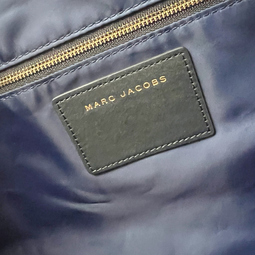 Marc Jacobs Navy Patchwork Detail Large Shoulder Bag Like New