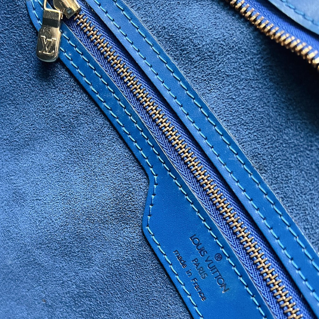 Louis Vuitton Blue Epi Leather Saint Jacques GM Shoulder Bag
