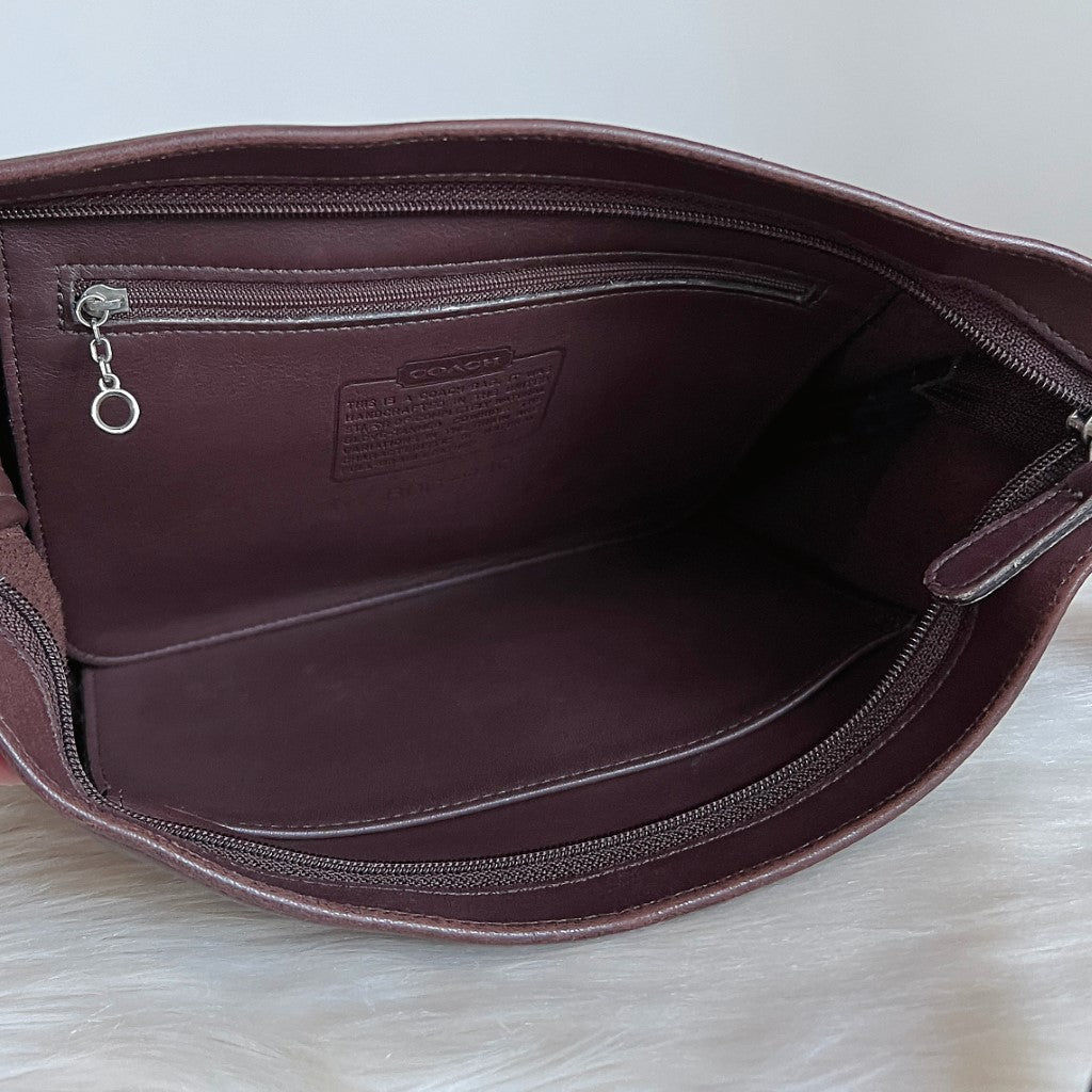 Coach Chocolate Leather Classic Shoulder Bag