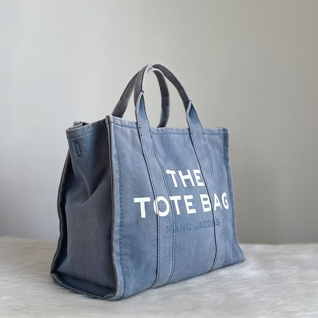 Marc Jacobs Denim Front Pattern Book Tote 2 Way Shoulder Bag