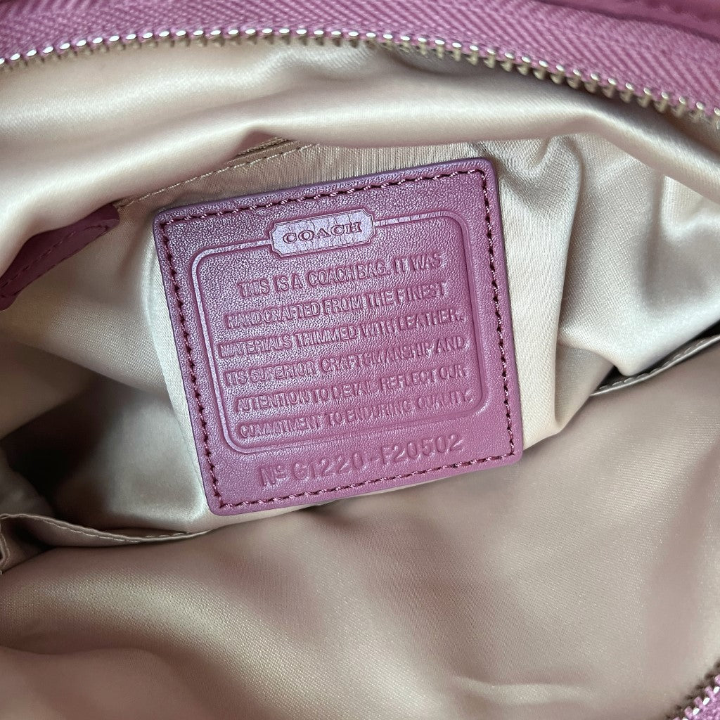 Coach Monogram Front Chain Detail Crossbody Shoulder Bag