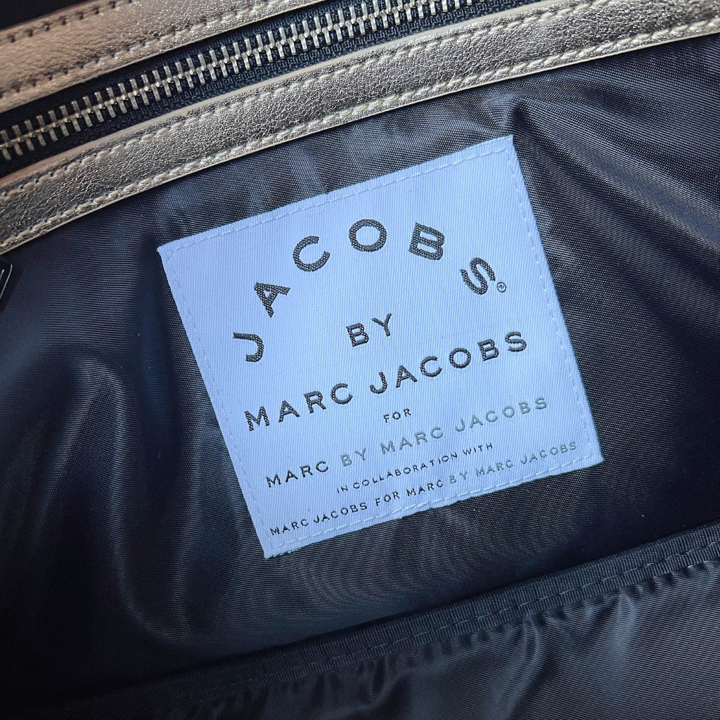 Marc Jacobs Light Gold Quilted Boston Shoulder Bag