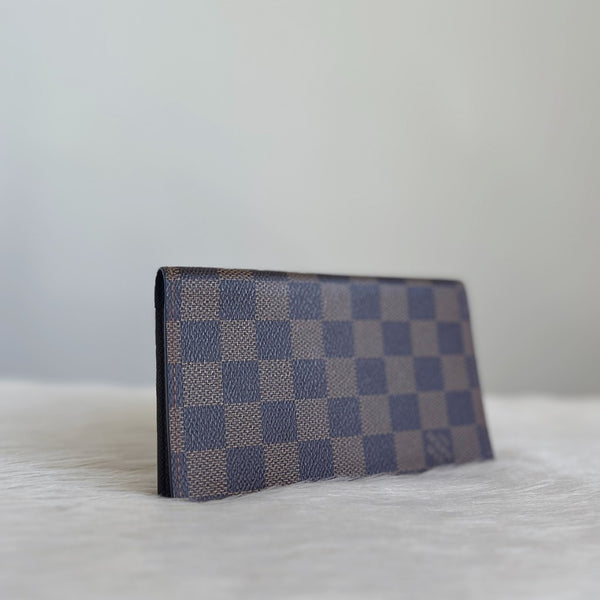 Louis Vuitton Signature Damier Zip Compartment Long Fold Wallet