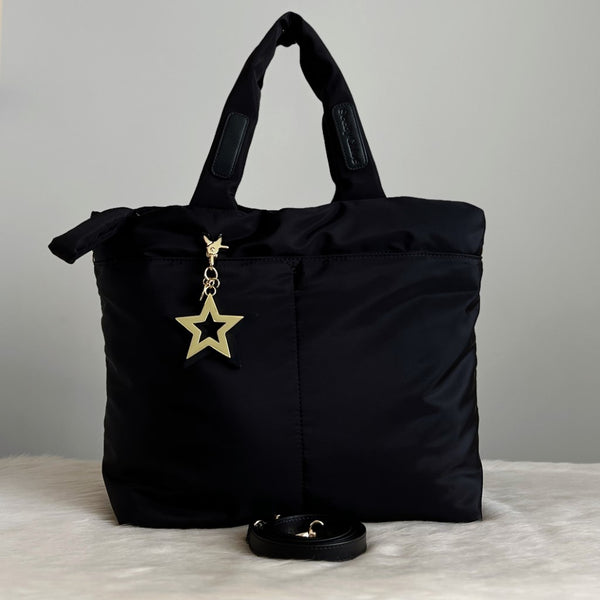 See by Chloe Black Joy Rider Puffy 2 Way Shoulder Bag Like New