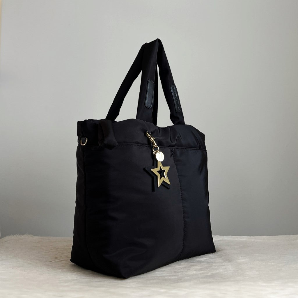 See by Chloe Black Joy Rider Puffy 2 Way Shoulder Bag Like New